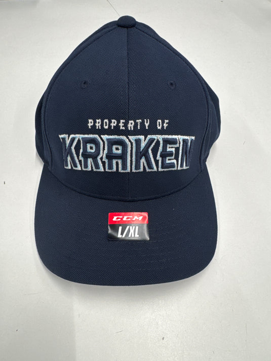 CCM Seattle Kraken 'Property Of' Flexfit Hat L/XL