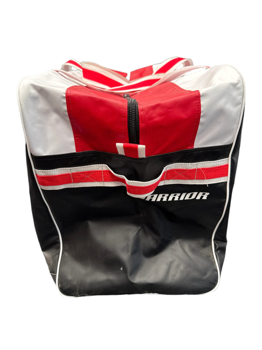 Lightly Used Black and Red Warrior Pro Senior Hockey Carry Bag