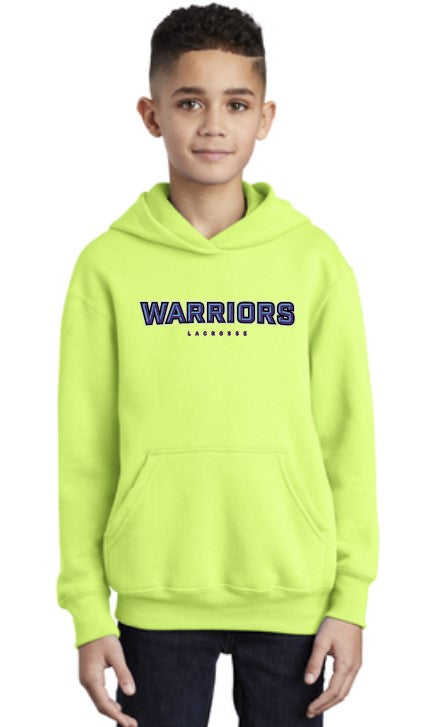 Load image into Gallery viewer, Warriors Lacrosse Cotton/Poly Youth Hoodie
