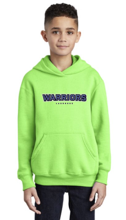 Load image into Gallery viewer, Warriors Lacrosse Cotton/Poly Youth Hoodie
