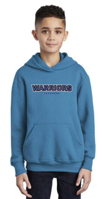 Load image into Gallery viewer, Warriors Lacrosse Cotton/Poly Youth Hoodie
