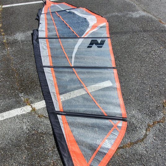 Used Northwave Windsurfing Sail 4.7 Meters (Grey/Orange)