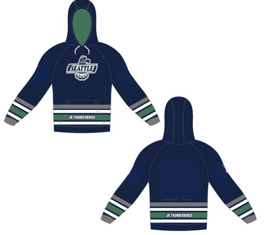 Sno-King Jr Thunderbirds Blank Jersey Replica Sublimation Hoodie