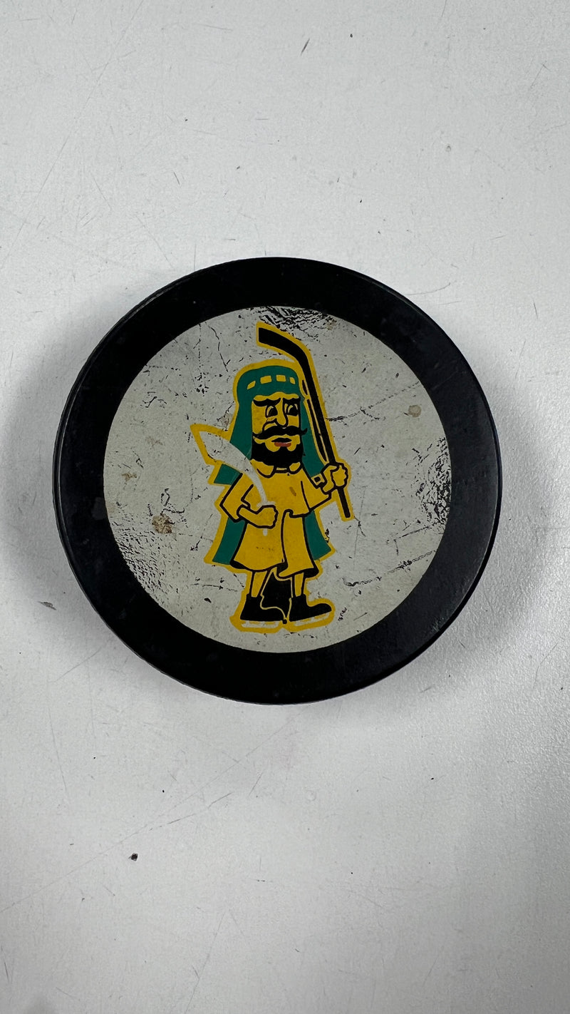 Load image into Gallery viewer, Vintage Prince Albert Raiders Hockey Puck
