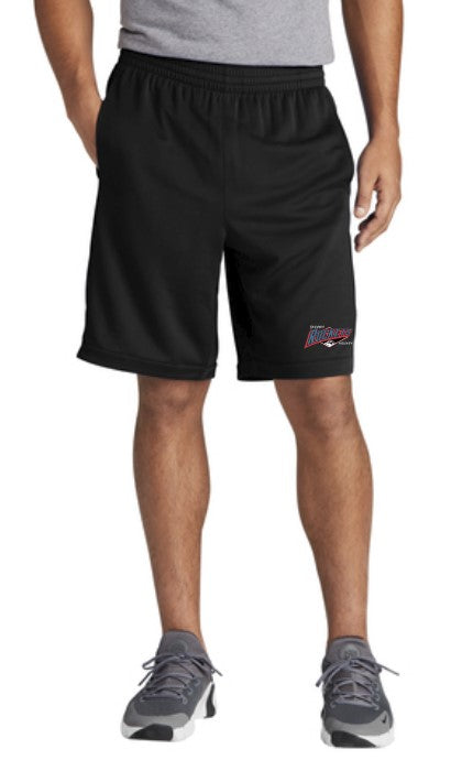 Tacoma Rockets 9 inch Adult Pocketed Performance Shorts