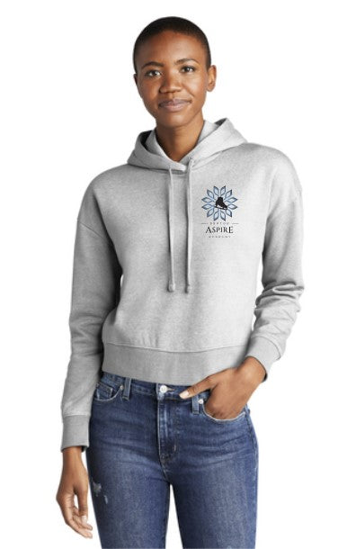 Load image into Gallery viewer, Aspire Academy Women's Crop Fleece Hoodie

