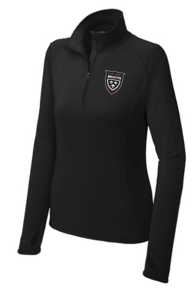 Load image into Gallery viewer, BK Selects Ladies Stretch 1/4 Zip
