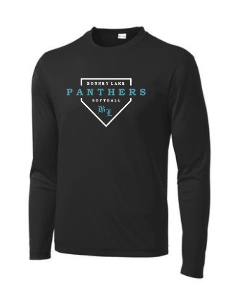 Load image into Gallery viewer, Bonney Lake Softball Long Sleeve Performance Tee (Diamond Logo)
