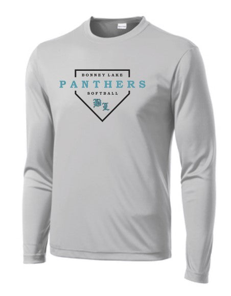 Load image into Gallery viewer, Bonney Lake Softball Long Sleeve Performance Tee (Diamond Logo)
