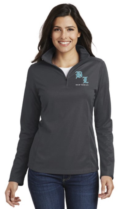 Load image into Gallery viewer, Bonney Lake Softball Ladies Mesh Pinpoint 1/2 Zip
