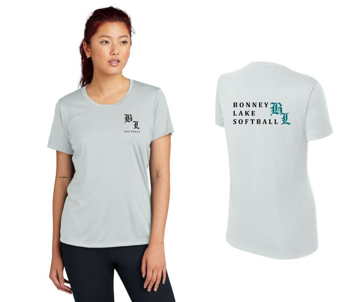 Load image into Gallery viewer, Bonney Lake Softball Ladies Performance Tee
