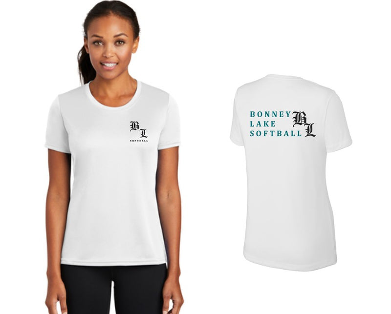 Load image into Gallery viewer, Bonney Lake Softball Ladies Performance Tee
