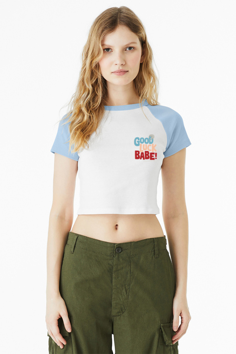 Load image into Gallery viewer, Femininomenons Women's Raglan Cropped T-Shirt
