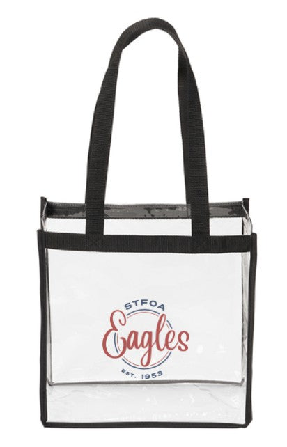 St Francis of Assisi Eagles Clear Stadium Tote Bag