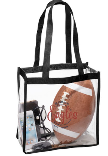 St Francis of Assisi Eagles Clear Stadium Tote Bag