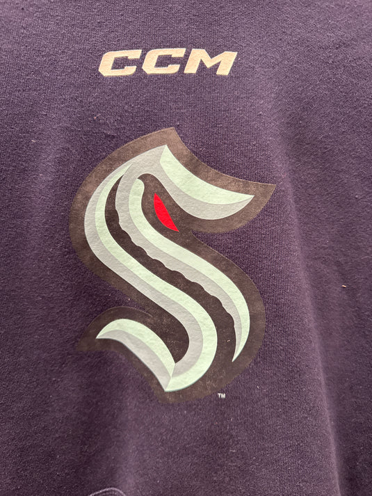 CCM Seattle Kraken Hoodie size L New