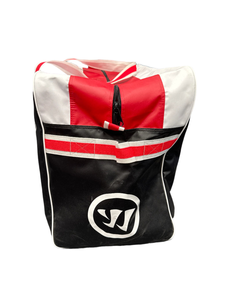 Load image into Gallery viewer, Lightly Used Black and Red Warrior Pro Senior Hockey Carry Bag
