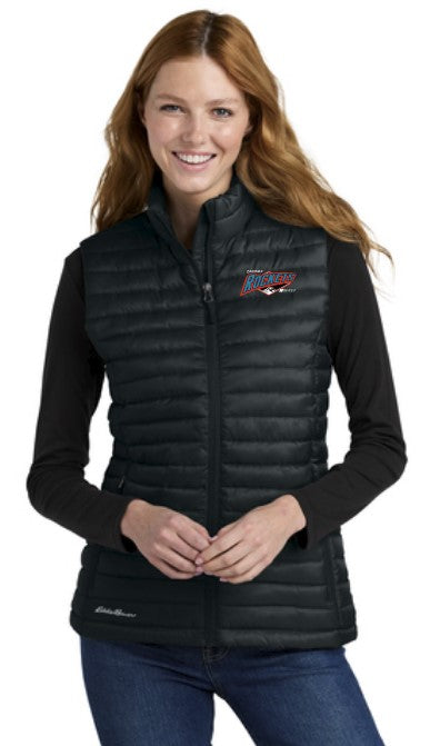 Load image into Gallery viewer, Tacoma Rockets Women's Eddie Bauer Packable Quilted Vest
