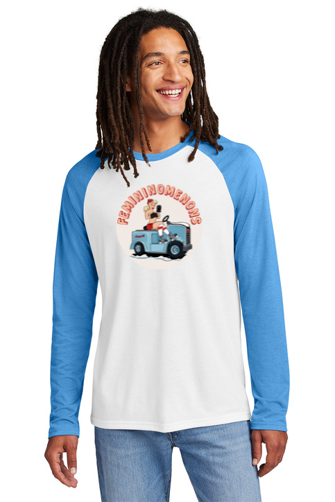 Load image into Gallery viewer, Femininomenons Tri-Blend Colorblock Raglan Long Sleeve T-Shirt
