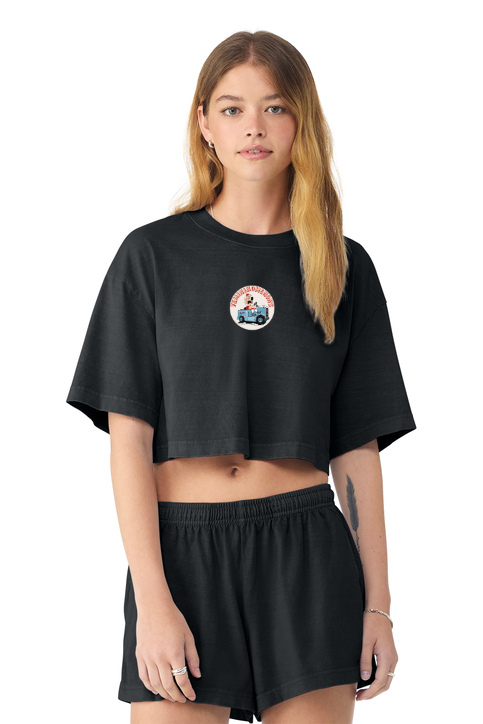 Load image into Gallery viewer, Femininomenons Women's Cropped Heavyweight Oversize T-Shirt
