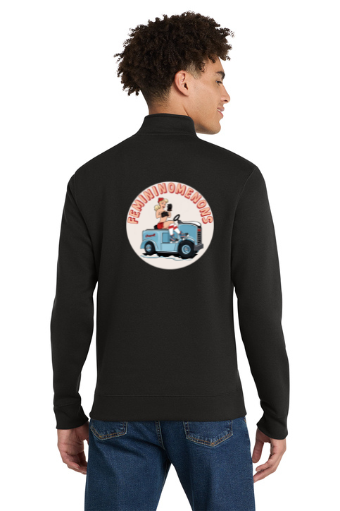 Load image into Gallery viewer, Femininomenons Double Logo V.I.T. 1/2 Zip Fleece
