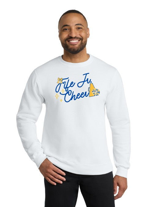 Fife Jr Cheer Fleece Crewneck Sweatshirt