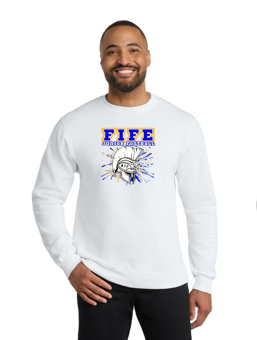 Load image into Gallery viewer, Fife Junior Football Fleece Crewneck Sweatshirt
