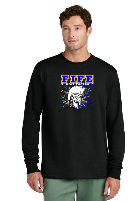 Load image into Gallery viewer, Fife Junior Football Long Sleeve Cotton T-Shirt
