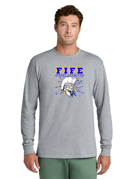 Fife Junior Football Long Sleeve Cotton T-Shirt