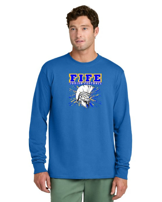 Fife Junior Football Long Sleeve Cotton T-Shirt