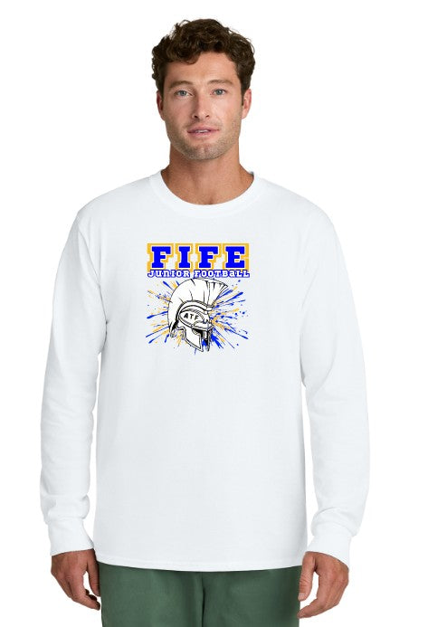 Load image into Gallery viewer, Fife Junior Football Long Sleeve Cotton T-Shirt
