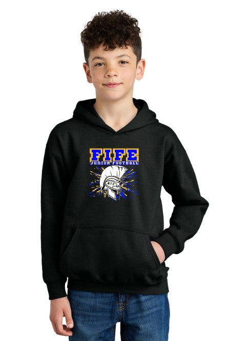 Load image into Gallery viewer, Fife Junior Youth Softstyle Fleece Hoodie (Choose Logo)

