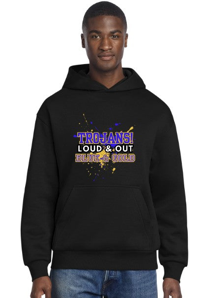 Fife Junior Adult Heavyweight Fleece Hoodie (Choose Logo)
