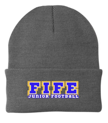 Fife Junior Football Knit Beanie