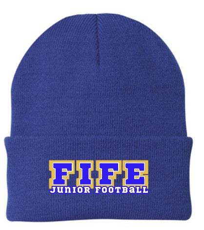 Fife Junior Football Knit Beanie