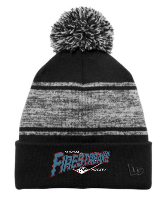 Tacoma Firestreaks New Era Chilled Pom Beanie