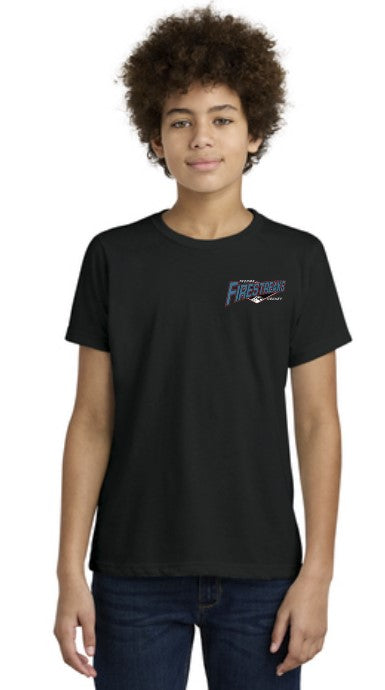 Tacoma Firestreaks Cotton/Poly Blend Youth Tshirt w/ Number