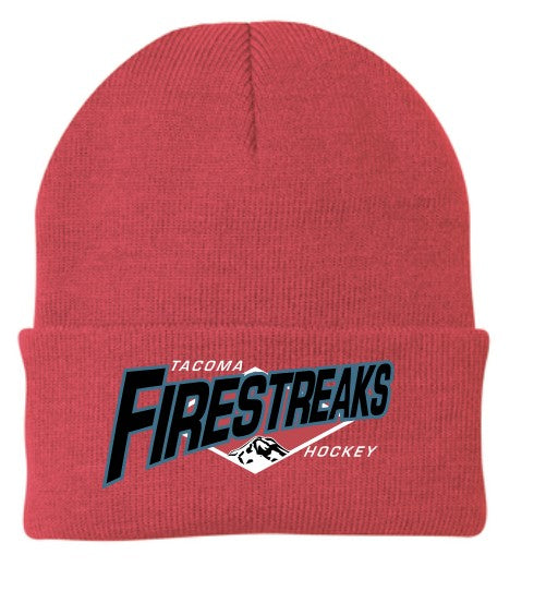 Load image into Gallery viewer, Tacoma Firestreaks Solid Knit Beanie

