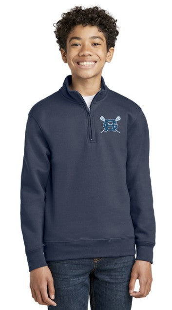 Load image into Gallery viewer, GH Lacrosse Youth Fleece 1/4-Zip Pullover Sweatshirt
