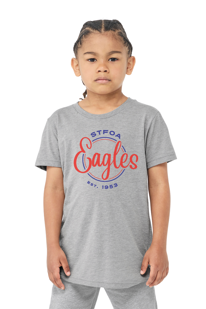 Load image into Gallery viewer, St Francis of Assisi Eagles Youth Triblend Short Sleeve Tee
