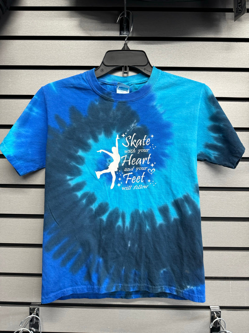 Load image into Gallery viewer, Port &amp; Company Tie Dye Figure Skate T-Shirt
