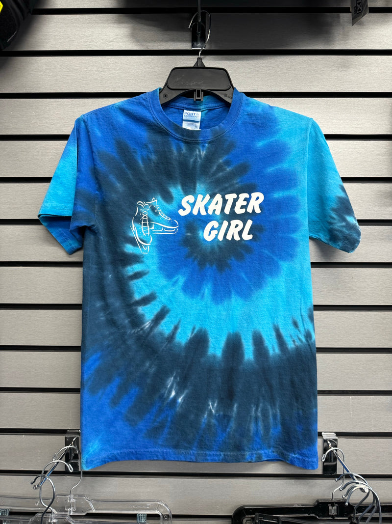 Load image into Gallery viewer, Port &amp; Company Tie Dye Figure Skate T-Shirt
