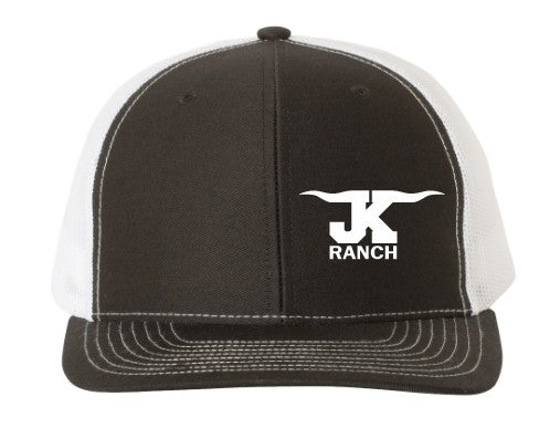 Load image into Gallery viewer, JK Ranch Side Panel Snapback Trucker Cap
