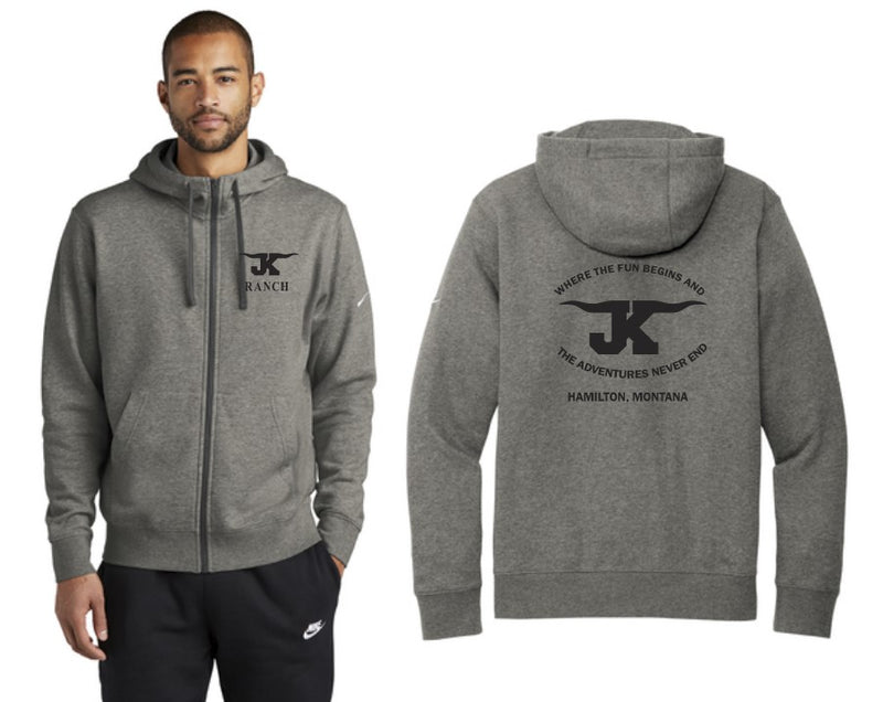 Load image into Gallery viewer, JK Ranch Nike Club Fleece Full Zip Hoodie
