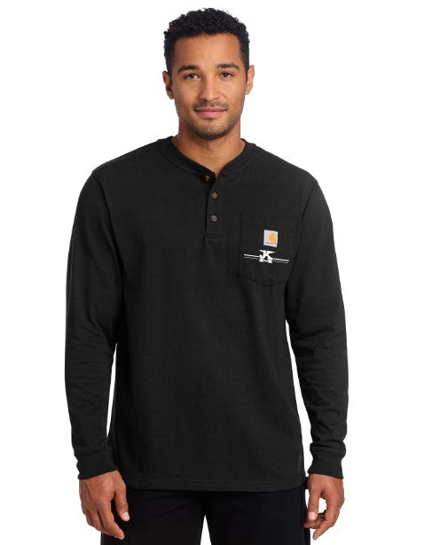 Load image into Gallery viewer, JK Meadow Ranch Carhartt® Long Sleeve Henley T-Shirt
