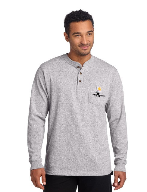 Load image into Gallery viewer, JK Meadow Ranch Carhartt® Long Sleeve Henley T-Shirt
