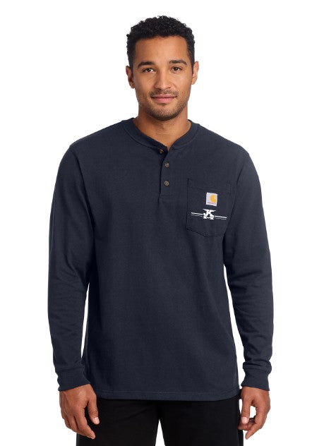 Load image into Gallery viewer, JK Meadow Ranch Carhartt® Long Sleeve Henley T-Shirt
