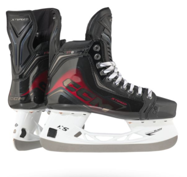 Load image into Gallery viewer, CCM Jetspeed FT8 Intermediate Hockey Skates
