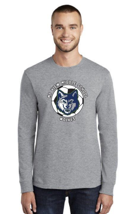 Load image into Gallery viewer, Mt View Soccer Cotton Blend Long Sleeve Tshirt
