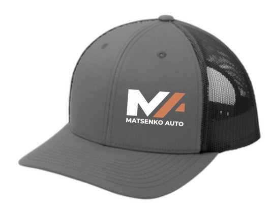 Matsenko Auto Charcoal/Black Trucker Cap